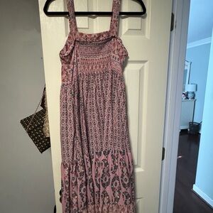 Knox Rose Pink and Orange Floral Dress